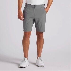 Puma Men's Flat Front Gray Golf Shorts